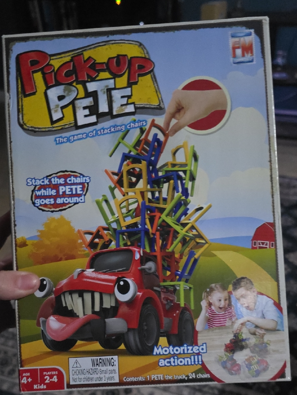 Pick-Up Pete Motorized Stacking Game - Red